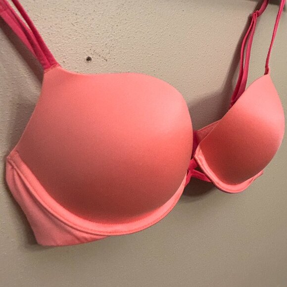 Victoria's Secret Women Very Sexy Padded Demi Pink/Peach 34C - Picture 4 of 16